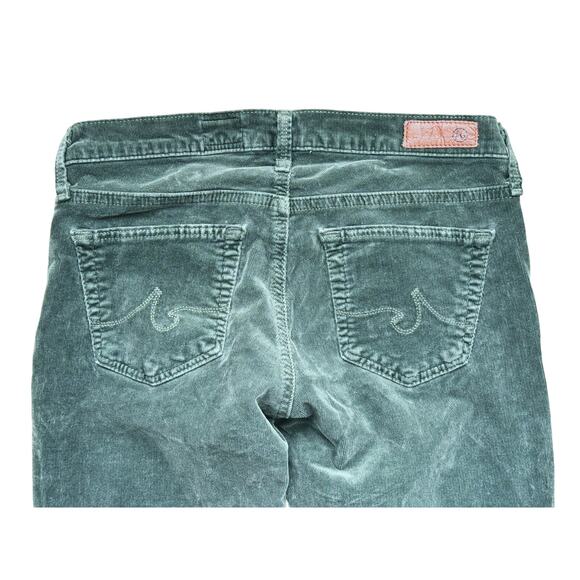 Adriano Goldschmied Stevie Slim Straight Ankle Green Corduroy Pants 25R Holiday - Picture 6 of 7